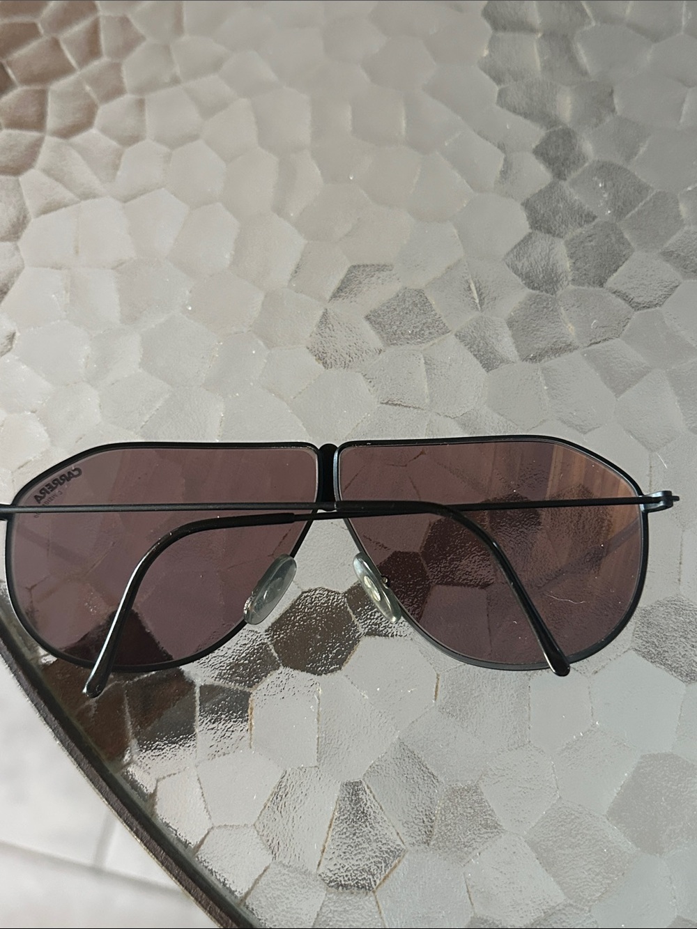 Vintage Carrera Vision 400 Aviator Sunglasses Black Frame - Picture 3 of 6